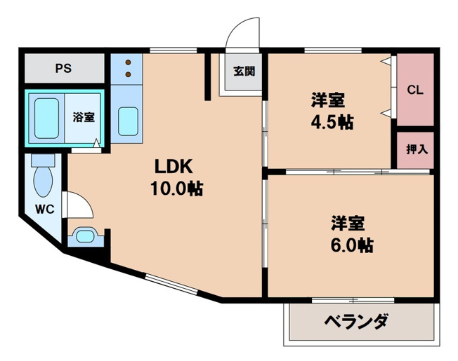 【間取り】 | シャトー北畠