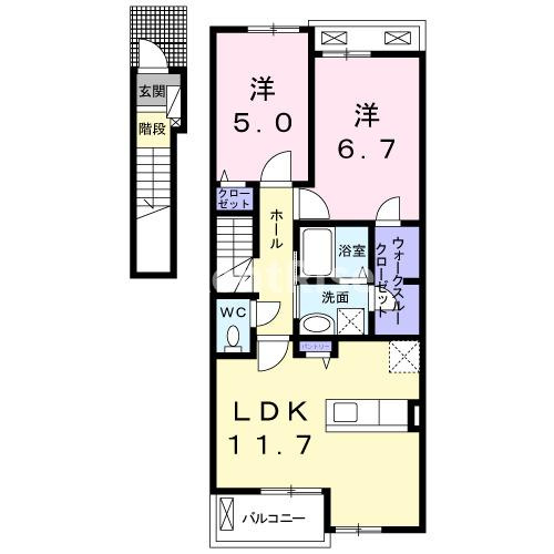テラビスタⅡの間取り|間取図