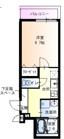フジパレス今福西Ⅰ番館の間取り