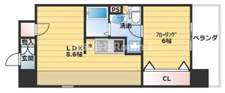 【間取り】 | ラナップスクエア堺筋本町