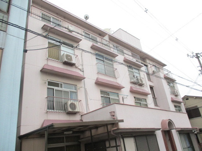 【外観】 | 第二植原マンション | かわいらしい色をした物件です