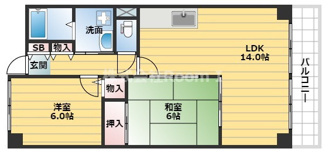 【間取り】 | ビューテラス清水谷