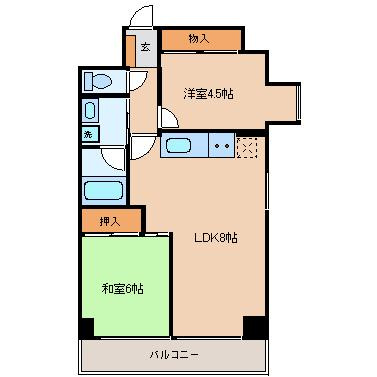 【間取り】 | 天満橋筋ビューハイツ