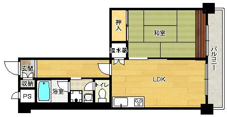 【間取り】 | 天満橋筋ビューハイツ
