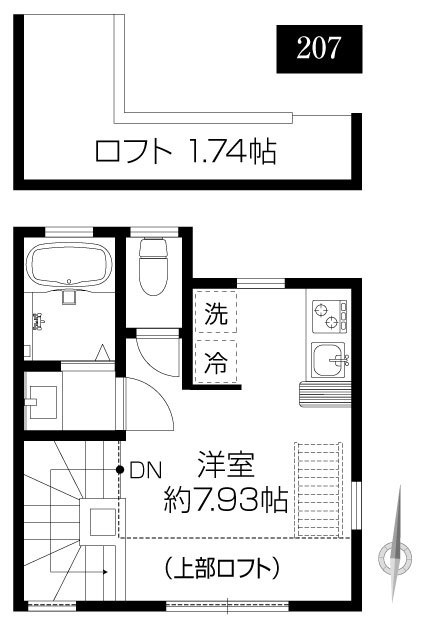 ＣＳ　ＧＡＲＤＥＮ　小川の間取り