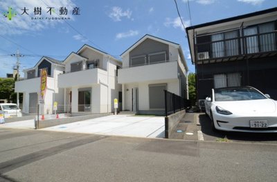 【前面道路含む現地写真】 | 海老名市柏ケ谷　新築戸建て　全3棟　【仲介手数料無料】