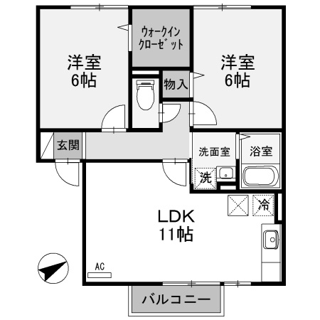 【間取り】 | ハピネスヒル
