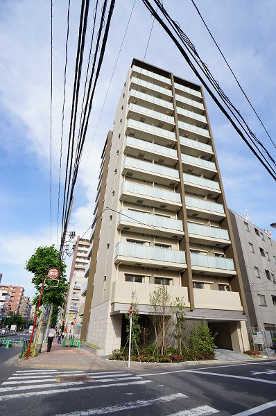 プライムメゾン森下の外観|外観（西側から）