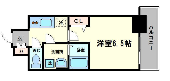 アドバンス西梅田フォルンの間取り