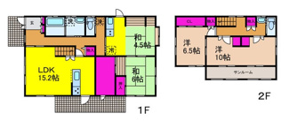 【間取り】 | 鷹子町311-5戸建