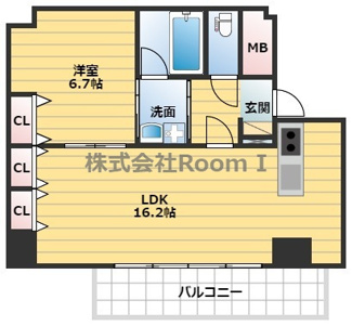 【間取り】 | コスモリード谷町六丁目