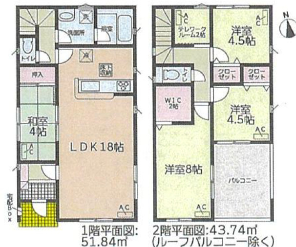 清須市朝日第5 全4棟 4号棟＜仲介手数料無料＞清洲小・清洲中　新築一戸建て