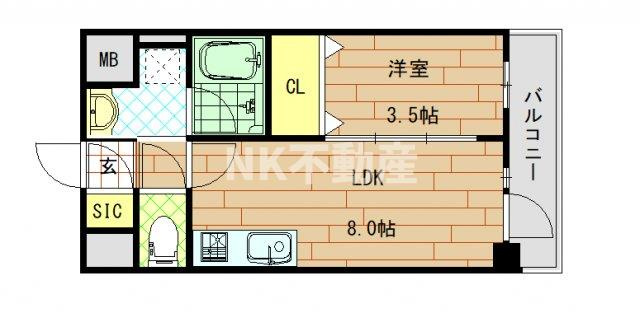 【間取り】 | リアライズ布施駅前（布施賃貸） | まどりです