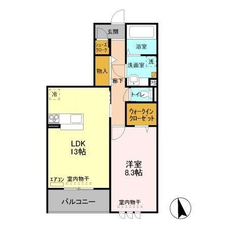 ピアチェーレⅠの間取り