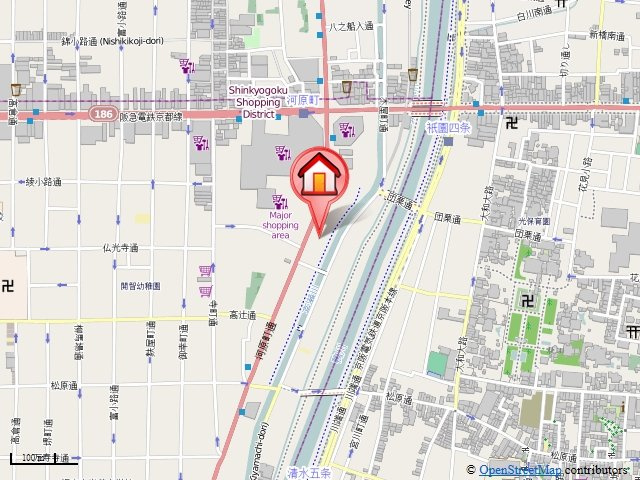 エステムコート京都河原町プレジールの地図