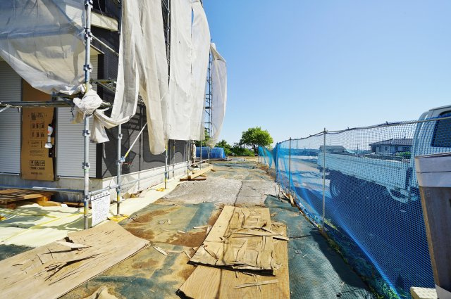 敷地面積約５９坪！カースペース３台♪旭区川島町　新築戸建ての駐車場