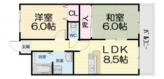【間取り】 | ベルローゼ浜寺