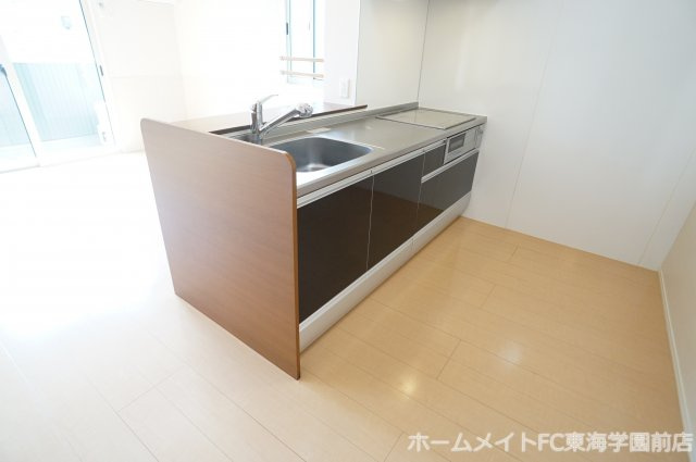 熊本市中央区帯山１丁目のアパートのキッチン