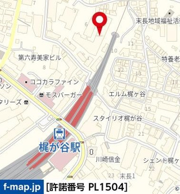 【地図】 | 藤和ハイタウン梶ヶ谷