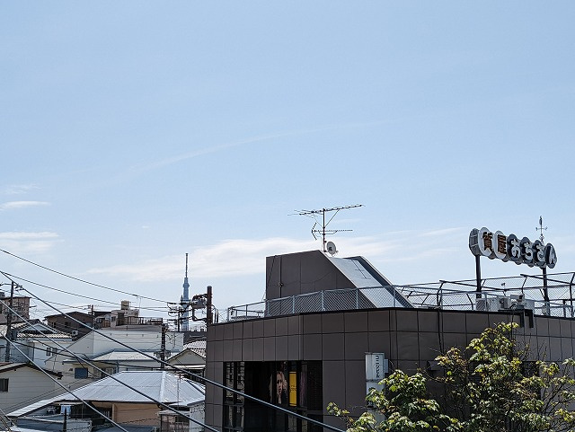 セ・アベーレ谷中銀座EASTの展望|南東側の眺望。スカイツリーが望めます。