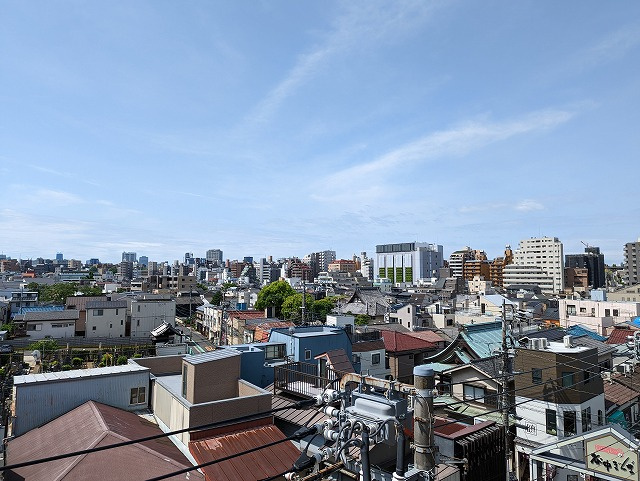 セ・アベーレ谷中銀座EASTの展望|南側の眺望。さえぎるものはありません。