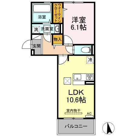 サニーコート十禅寺の間取り