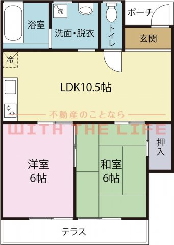 レッドハウス福益【キャッシュバック対象物件】の間取り