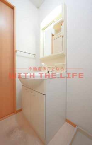 アドバンテイジ合川【10,000円キャッシュバック対象物件】の独立洗面台|独立洗面台、朝の身支度には欠かせません