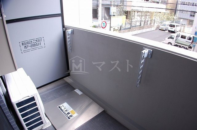 スワンズシティ大手前ソレイユのバルコニー