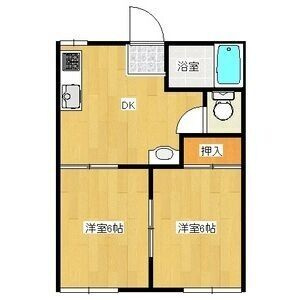 【間取り】 | コーポラスひかりB