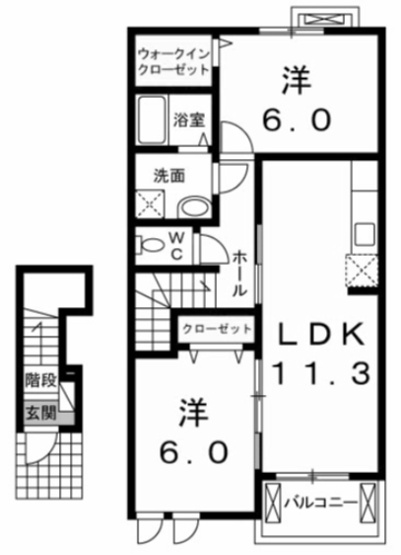 【間取り】 | プレジールＢ