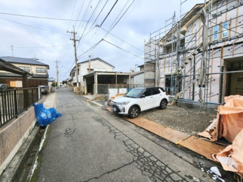ーFITーフィットー小倉南区若園２丁目２期　【小倉南区　新築戸建て】の前面道路含む現地写真|現地撮影　2023,1,26　－FIT－フィット若園２丁目２期　【小倉南区　新築戸建て】
