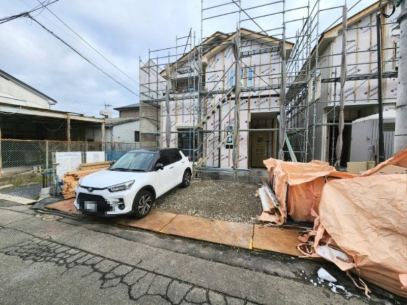 ーFITーフィットー小倉南区若園２丁目２期　【小倉南区　新築戸建て】の駐車場|現地撮影　2023,1,26　－FIT－フィット若園２丁目２期　【小倉南区　新築戸建て】