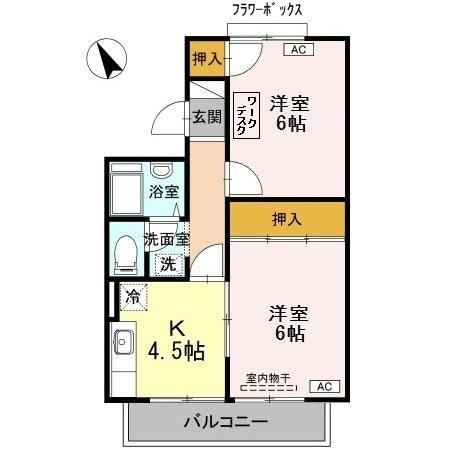 ハイツジュネスの間取り