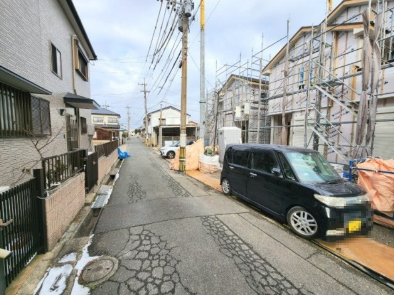 ーFITーフィットー小倉南区若園２丁目２期　【小倉南区　新築戸建て】の前面道路含む現地写真|現地撮影　2023,1,26　－FIT－フィット若園２丁目２期　【小倉南区　新築戸建て】