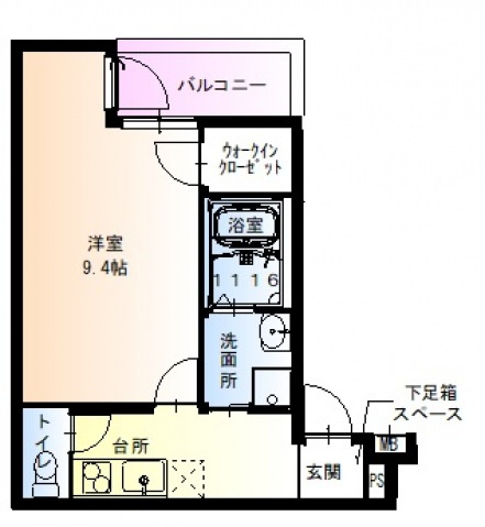 フジパレス太子橋Ⅴ番館の間取り