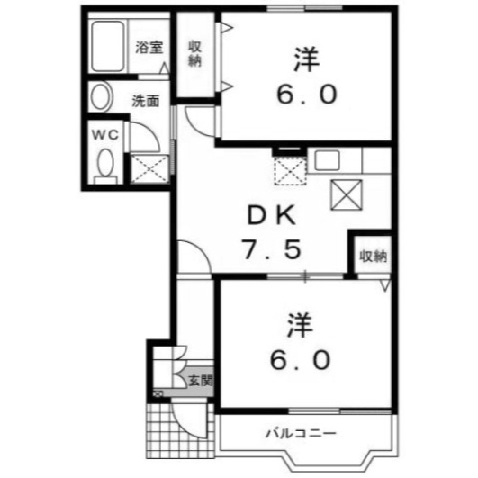 【間取り】 | パーシモン　ハイム