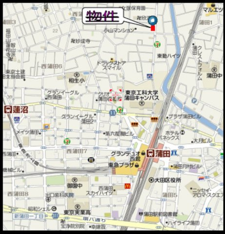 カナルスカイコンフォートの地図