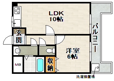 コンフィメゾン中山寺の間取り