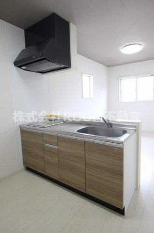 lieto郡元のキッチン|コンパクトなキッチンで掃除もラクラク