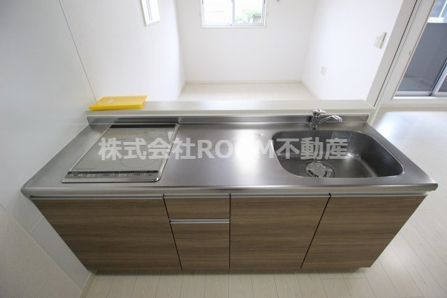 lieto郡元のキッチン|コンパクトなキッチンで掃除もラクラク