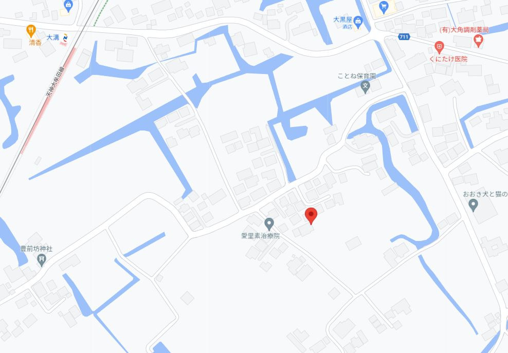 大木町大角　売土地の地図