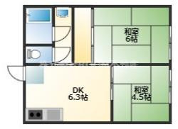 神之山コーポの間取り