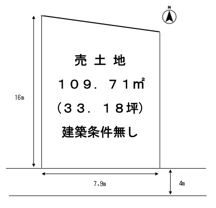 敦賀市松原町土地の土地図