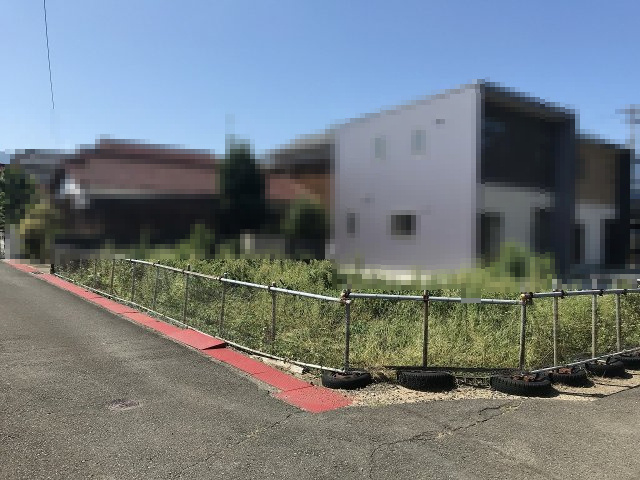 敦賀市松島土地の前面道路含む現地写真