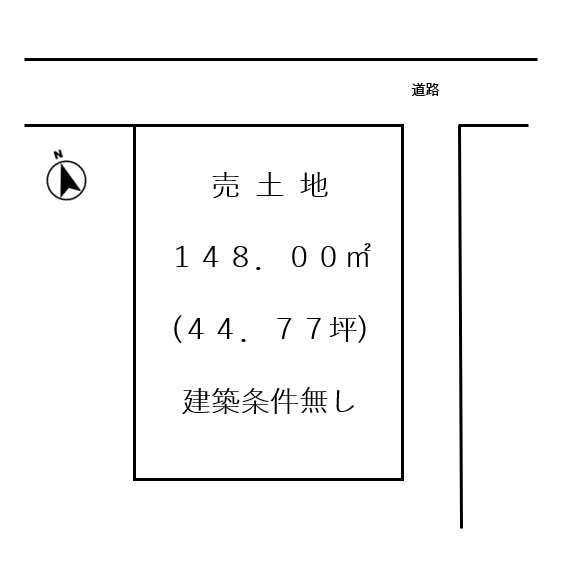敦賀市松島土地の土地図