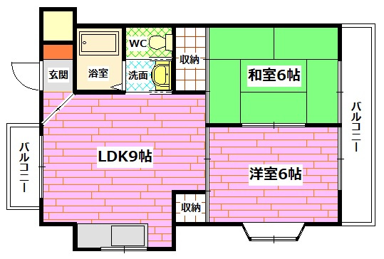 プレジール堀越の間取り
