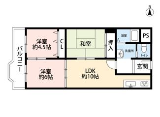 【間取り】 | メガロコープ茨木