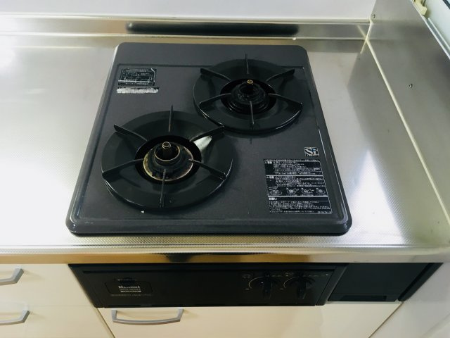 エクセル東松山のキッチン|ガス2口コンロ