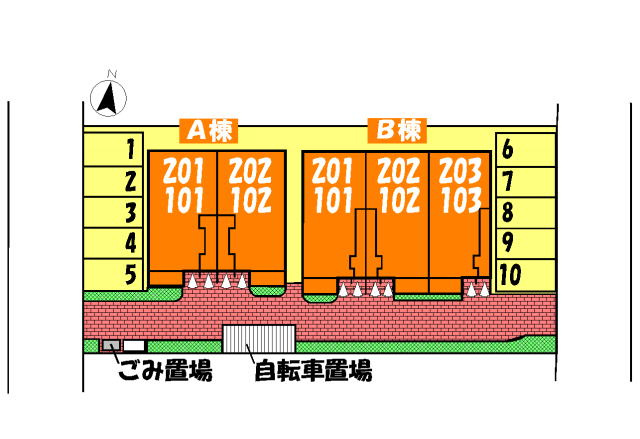 エテルノグラースBの区画図